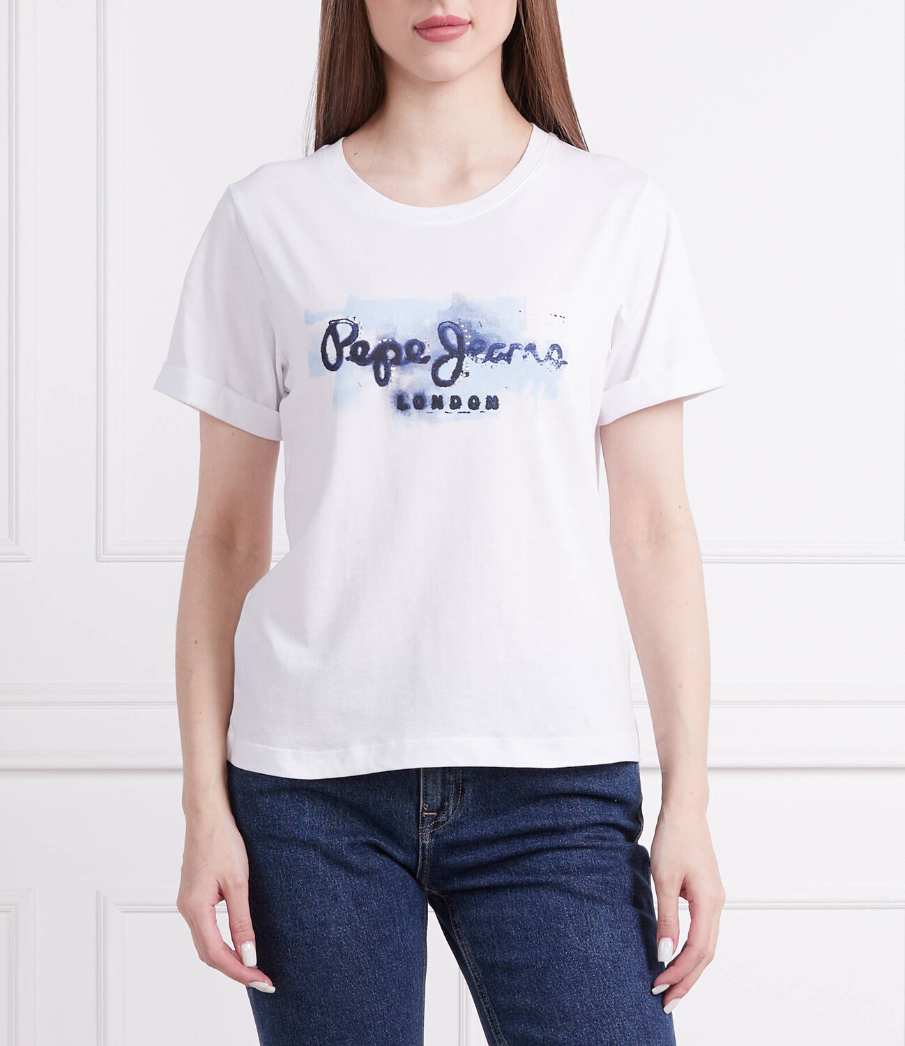 

Футболка Pepe Jeans London GOLDIE Regular Fit, белый