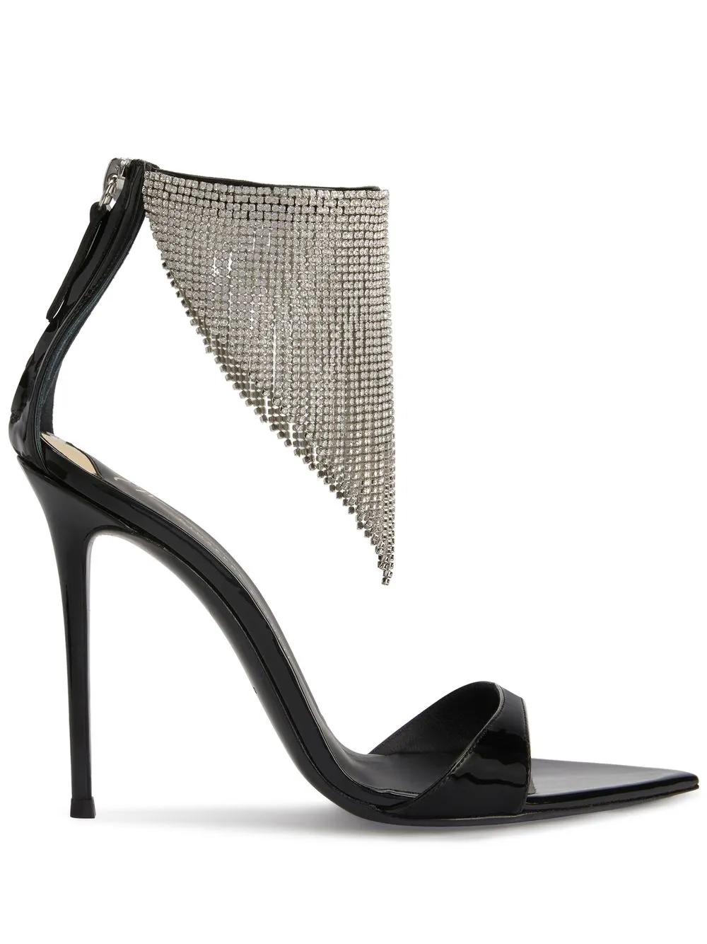 Босоножки Intriigo Crystal 105 Giuseppe Zanotti, черный