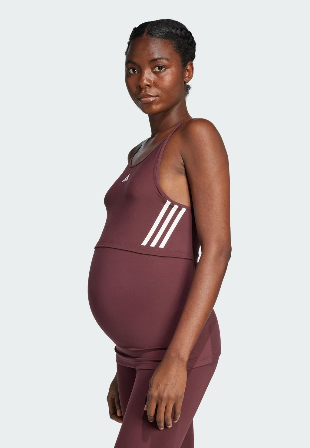 Топ MATERNITY adidas Performance, темно-красный — фото 4