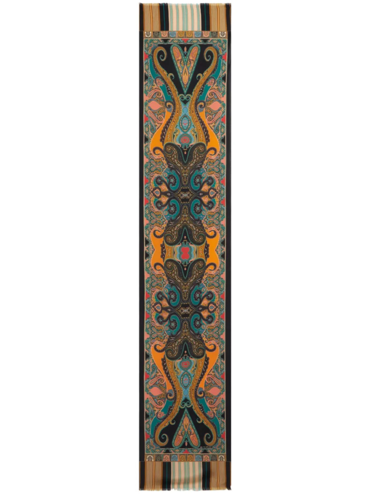 

ETRO шелковый платок с принтом пейсли, черный