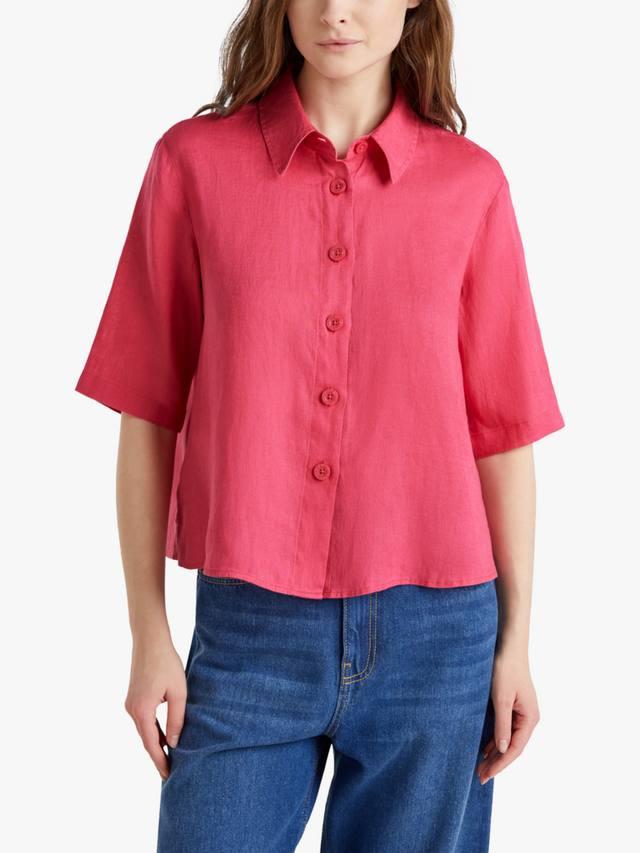 

Льняная рубашка Benetton, Mid Red