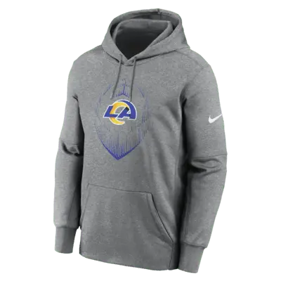 

Худи Nike Los Angeles Rams Icon Men’s Therma NFL Pullover Hoodie, цвет Grey Heather