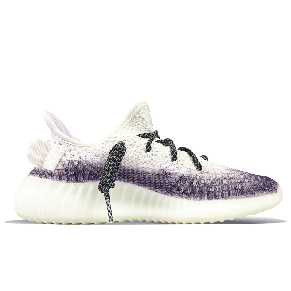 Yeezy Boost 350 V2 Абразивоустойчивые низкие повседневные кроссовки Unisex Белый Фиолетовый Adidas Originals — фото 2
