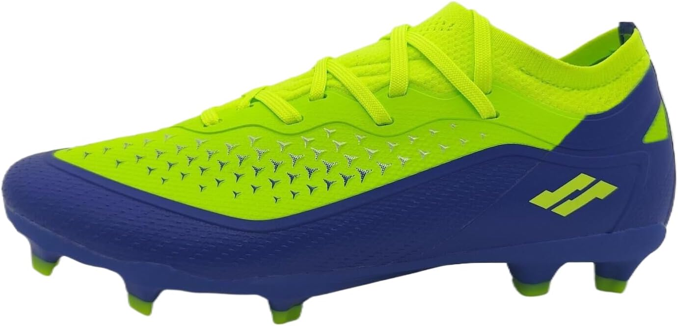 

Мужские футбольные бутсы, с длинными шипами, спортивная обувь Super Striker, Lime-royal