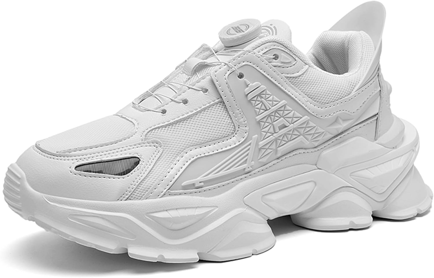 

Стильные черные массивные спортивные кроссовки - мода встречает функциональность Pilluren