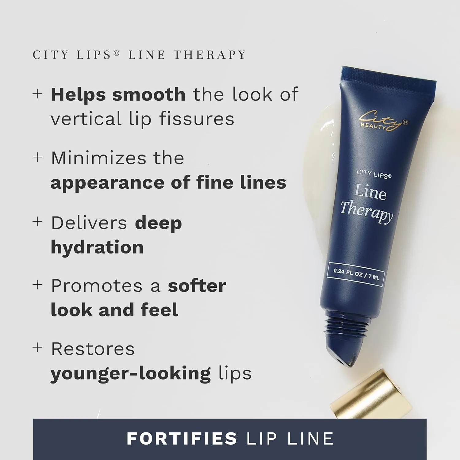 Набор City Beauty Lip Fix Bundle - Line Therapy 0.24 унции и Night Oil 0.23 унции - двойная антивозрастная помада для гладких, увлажненных и молодых губ. — фото 4