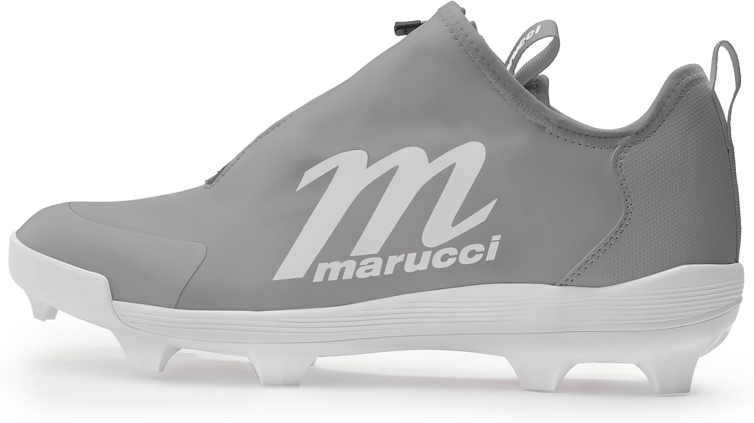 Бейсбольные бутсы Marucci MXB для мужчин, бейсбольная обувь для мужчин с системой регулировки BOA Li2 для надежной подгонки, комфортом и сцеплением для высокой продуктивности, легкие, долговечные, белый/серый — фото 2
