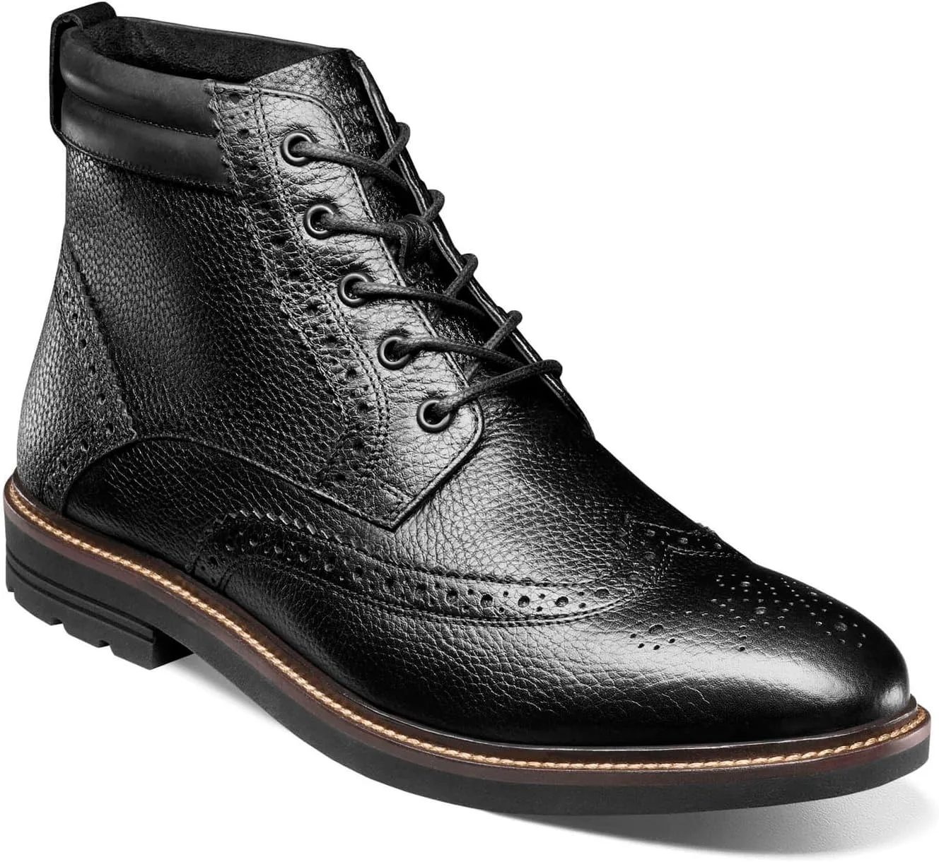 Мужские ботинки Nunn Bush Odell II Wingtip, черный