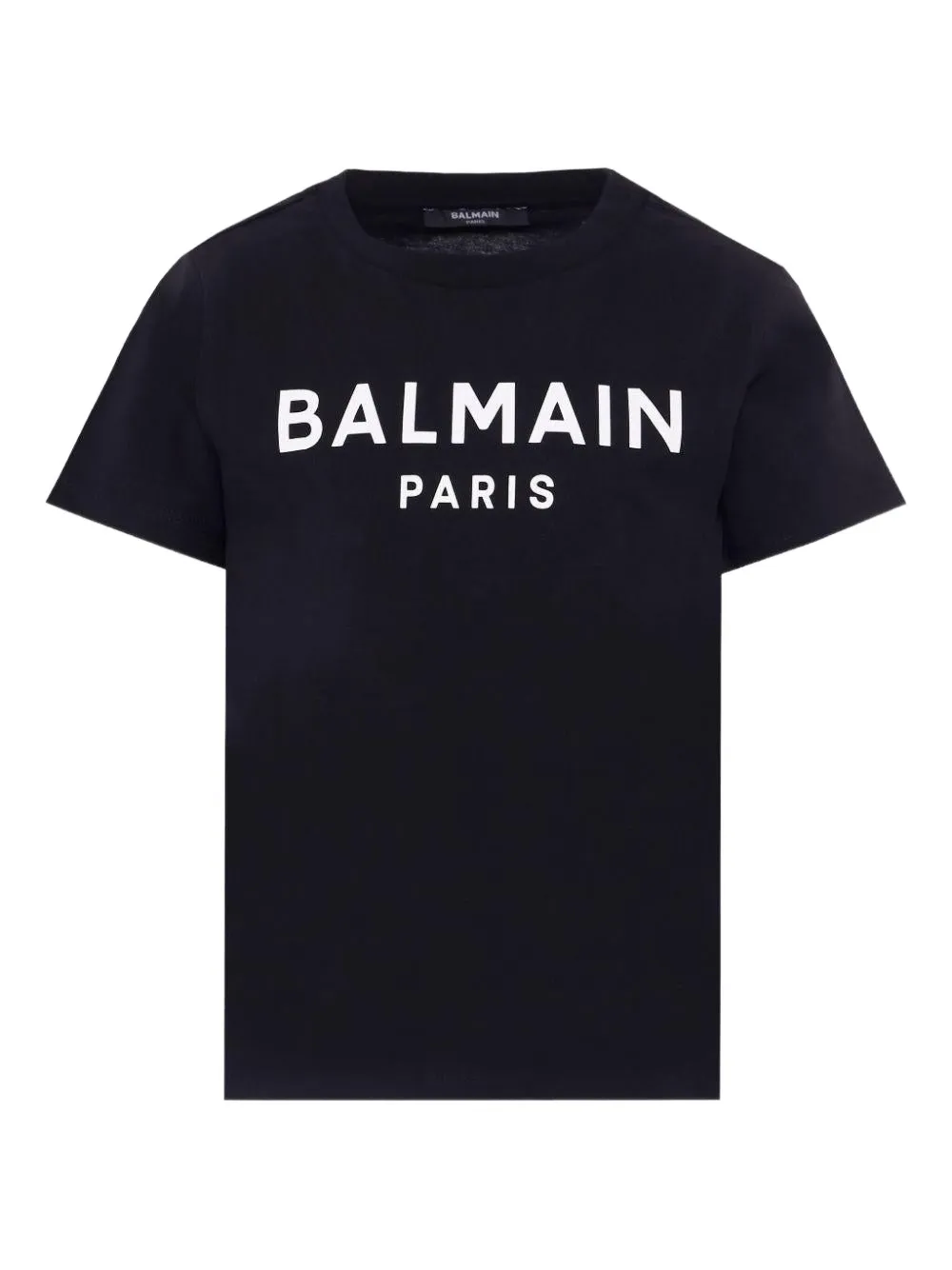 

Футболка с принтом логотипа Balmain Kids, черный