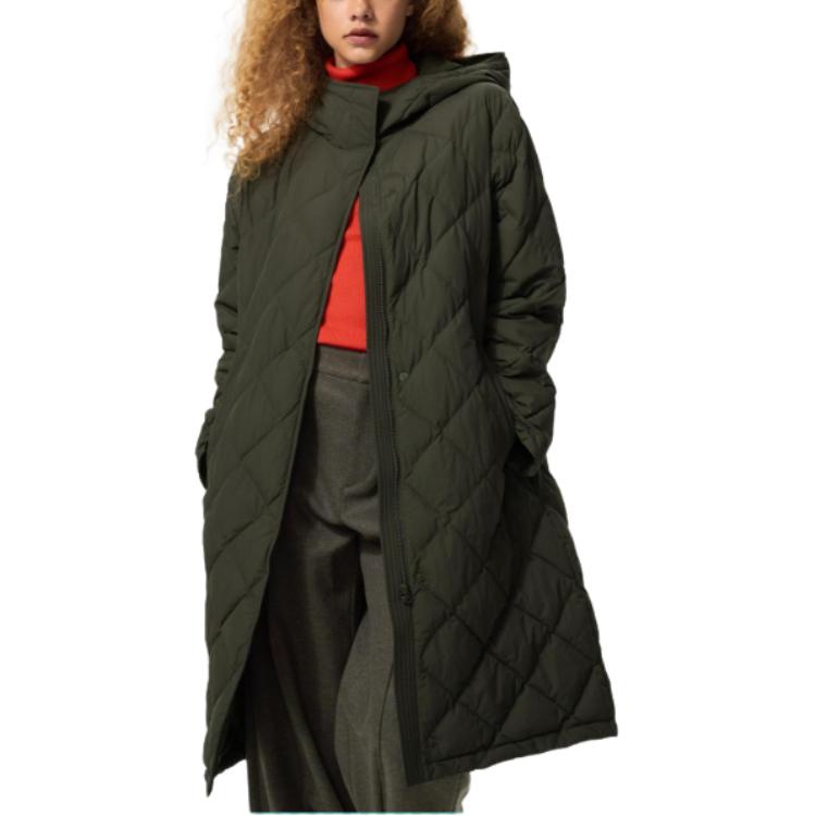 

UNIQLO Пуховик женский зеленый, Green