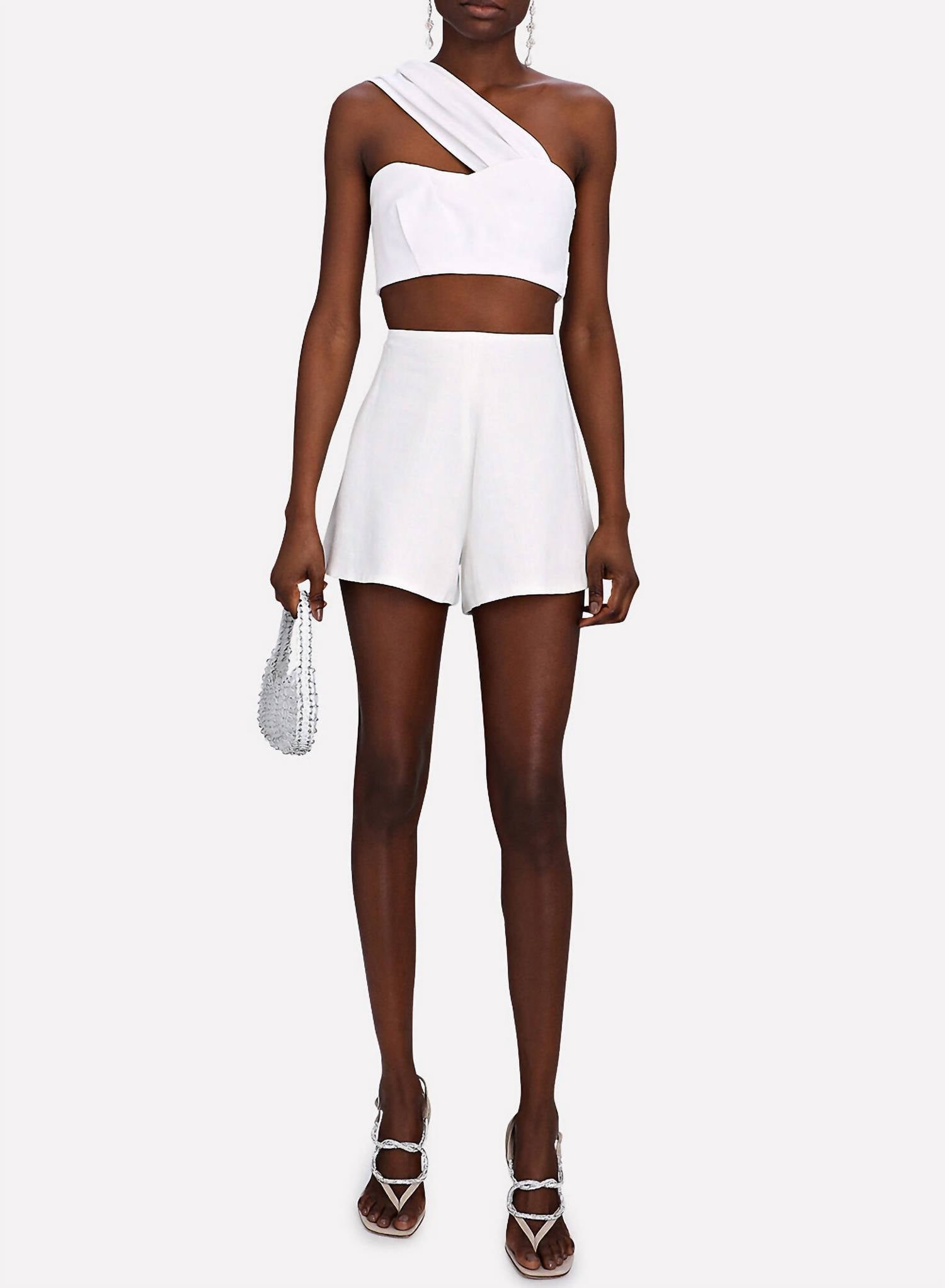 

Шорты Amalia с высокой талией белые JBQ