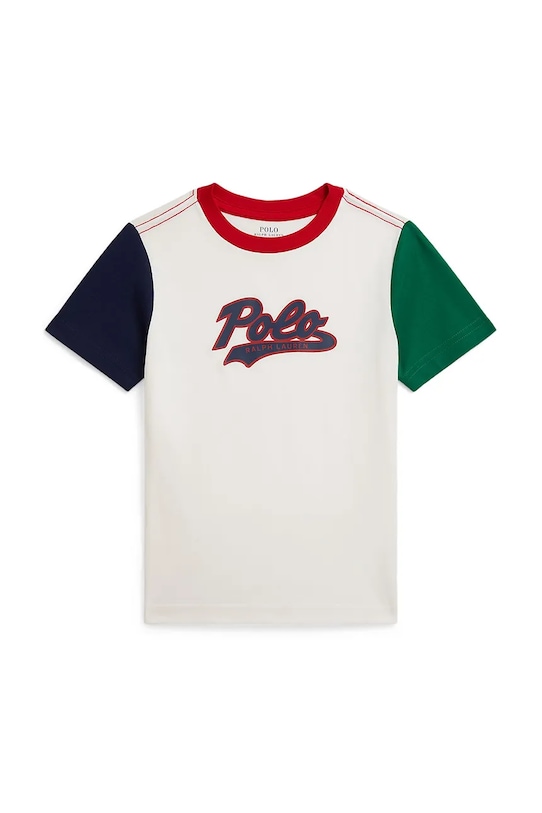 

Детская хлопковая футболка Polo Ralph Lauren, белый