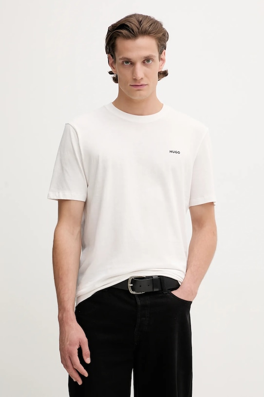 

Хлопковая футболка Hugo, белый