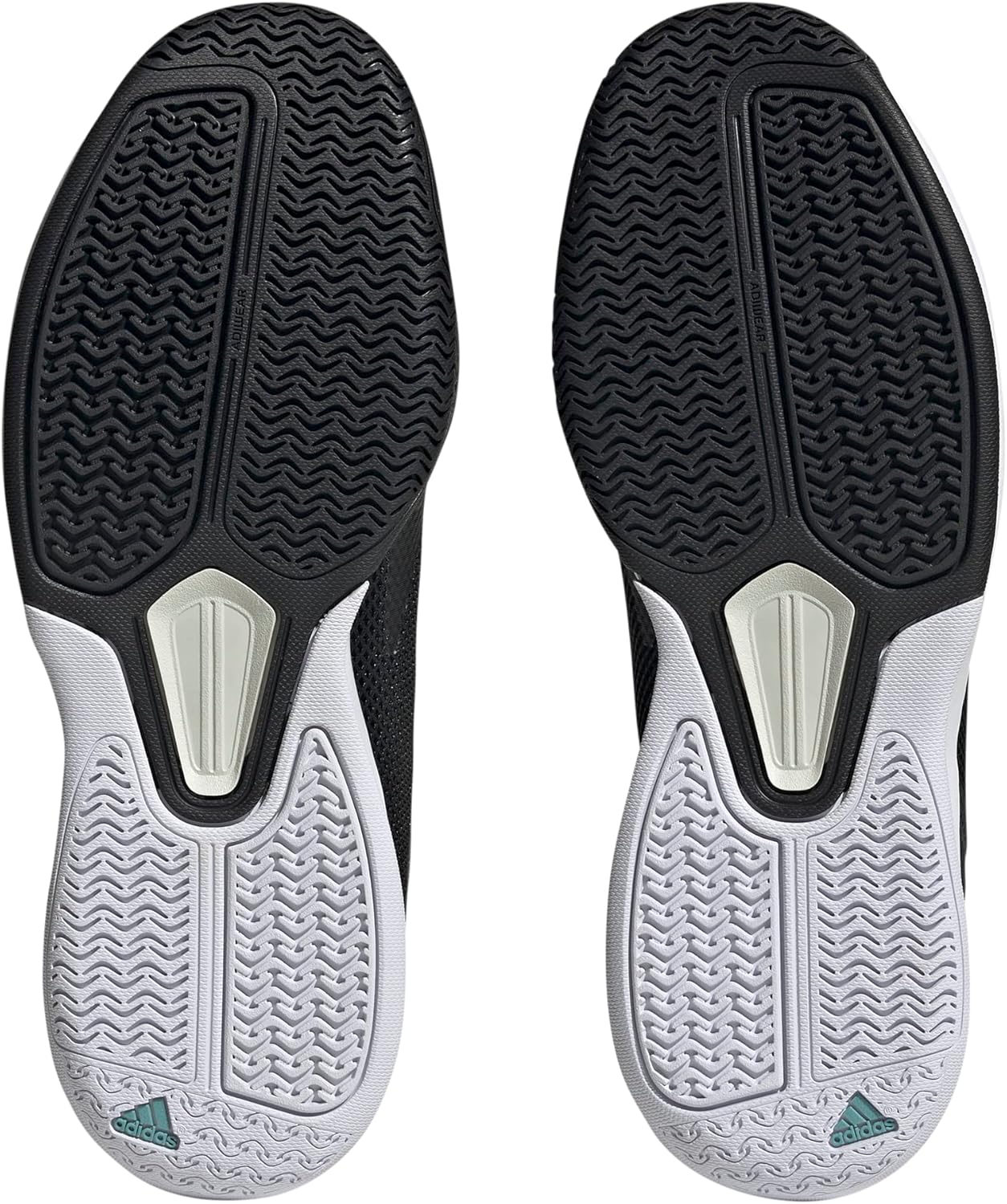 Мужские гимнастические кроссовки adidas Courtflash Speed, белый/черный — фото 4