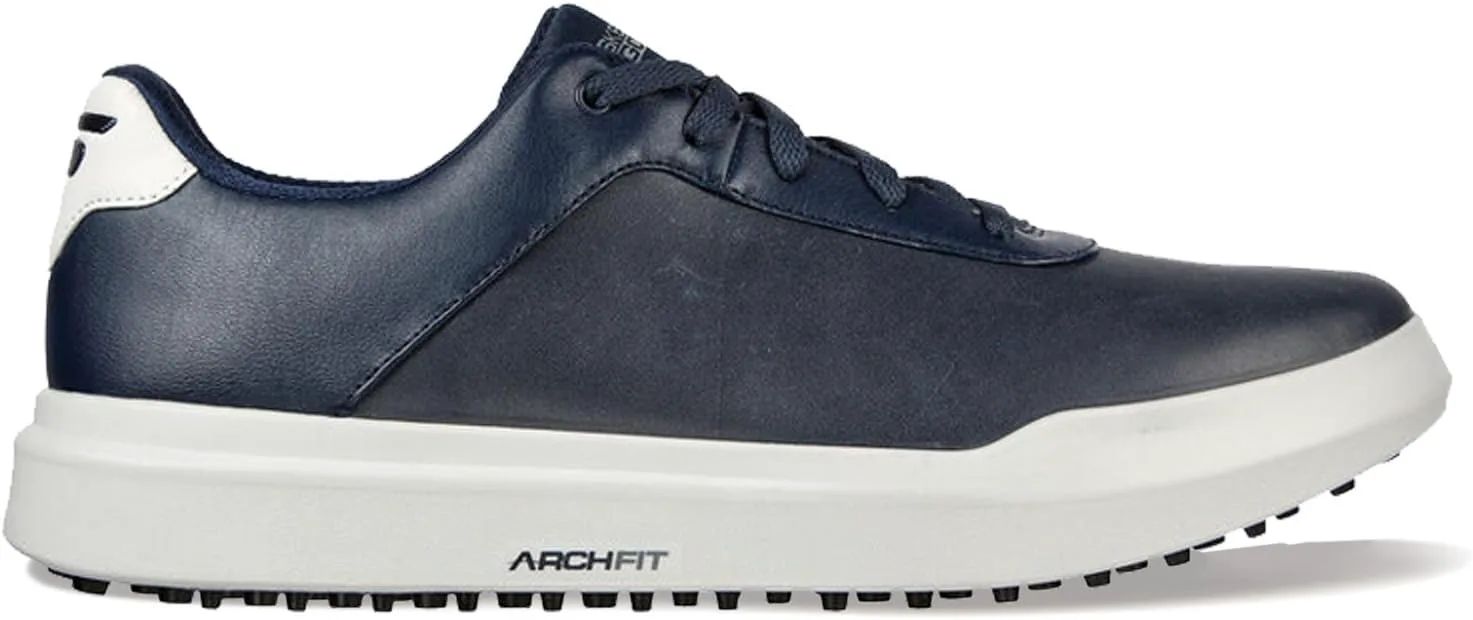 Мужские гольф-кроссовки Skechers Drive 5 Lx с водонепроницаемой подошвой без шипов и расслабленной посадкой, темно-синий/серый — фото 3