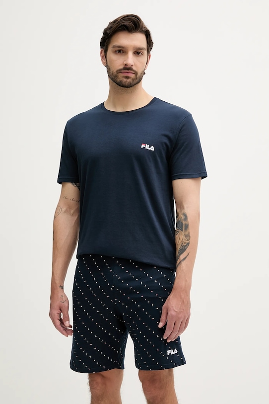 

Хлопковая пижама Fila, темно-синий