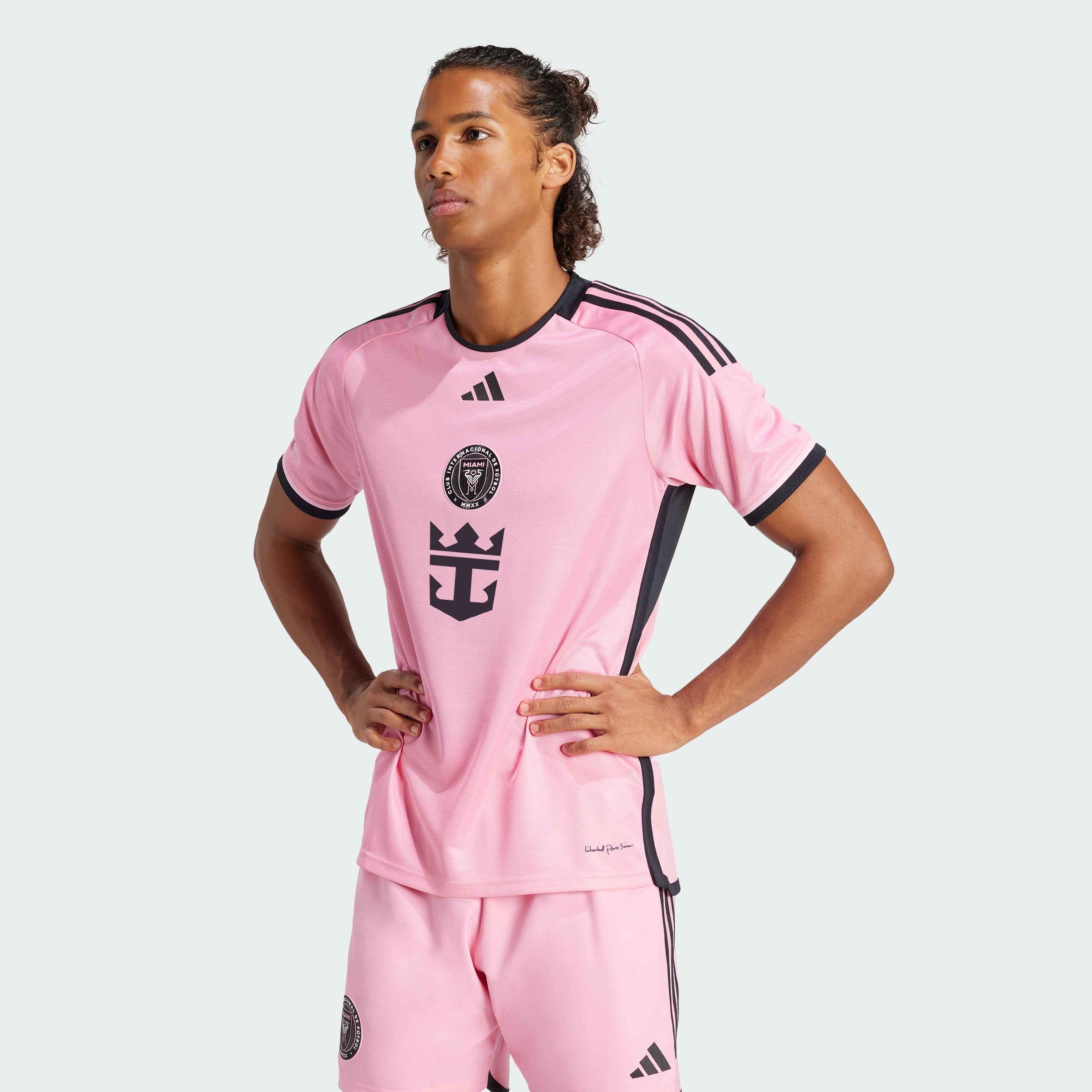

Мужская домашняя оригинальная майка adidas Inter Miami CF 24/25, цвет easy pink