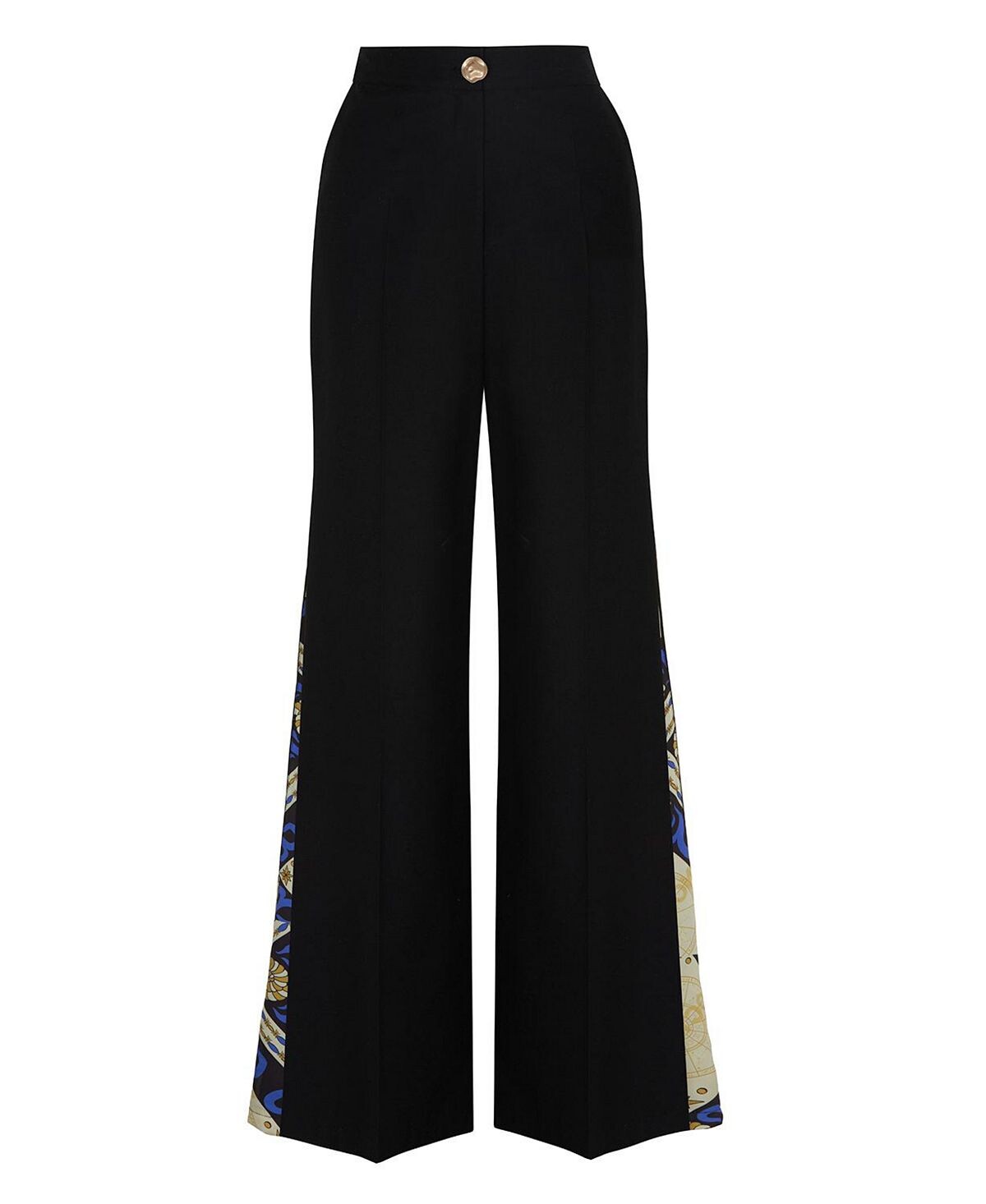 

Женские атласные брюки широкого кроя NOCTURNE, черный