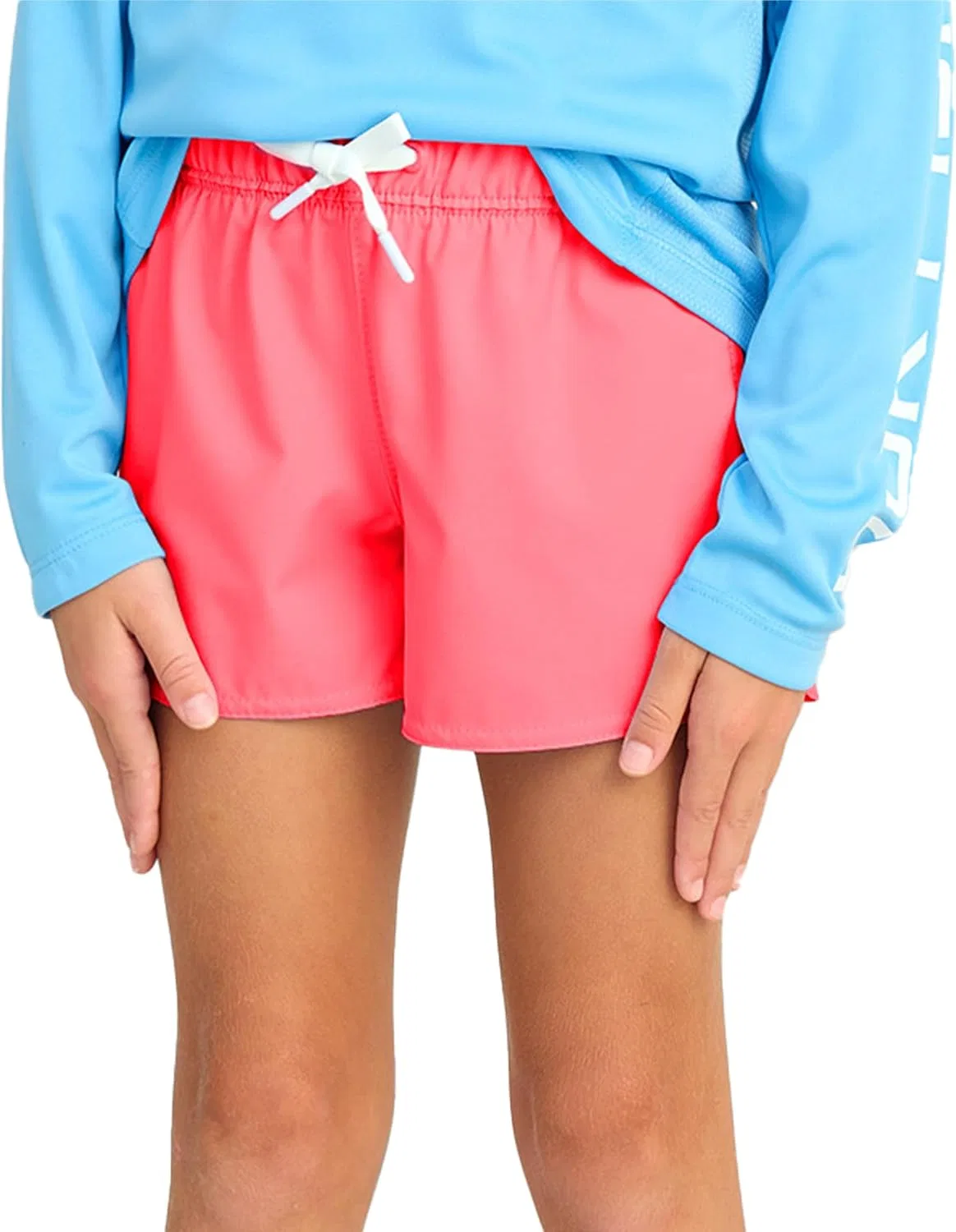 Детские быстросохнущие рыболовные шорты HUK Boys Pursuit Volley Short, Neon Coral