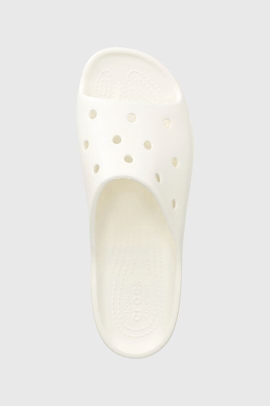 Классические шлепанцы на платформе Crocs, белый — фото 4