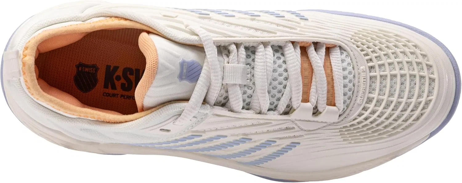 Кроссовки теннисные K-Swiss Hypercourt Supreme 2, Star White/Heather/Peach Fuzz — фото 2