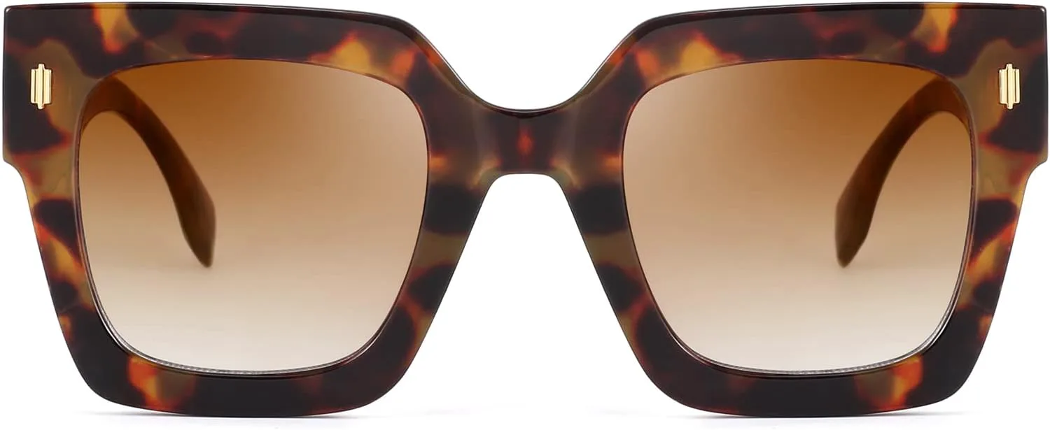 

Винтажные большие квадратные солнцезащитные очки YuJian для женщин, ретро-солнцезащитные очки UV400, модные и роскошные большие солнцезащитные очки, Leopard