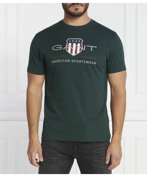 

Футболка Regular fit Gant, зеленый