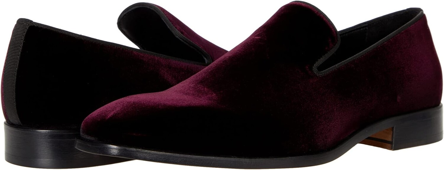 

Лоферы Italian Velvet Slip-On Massimo Matteo, цвет Burgundy