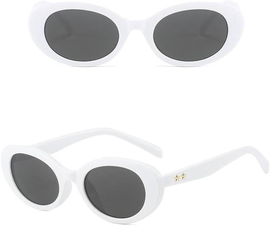 

Стильные солнцезащитные очки для женщин 2027 года, овальной формы, с защитой от УФ-излучения UV400, для мужчин и женщин, для путешествий, белые и серые MTZJH, One Color