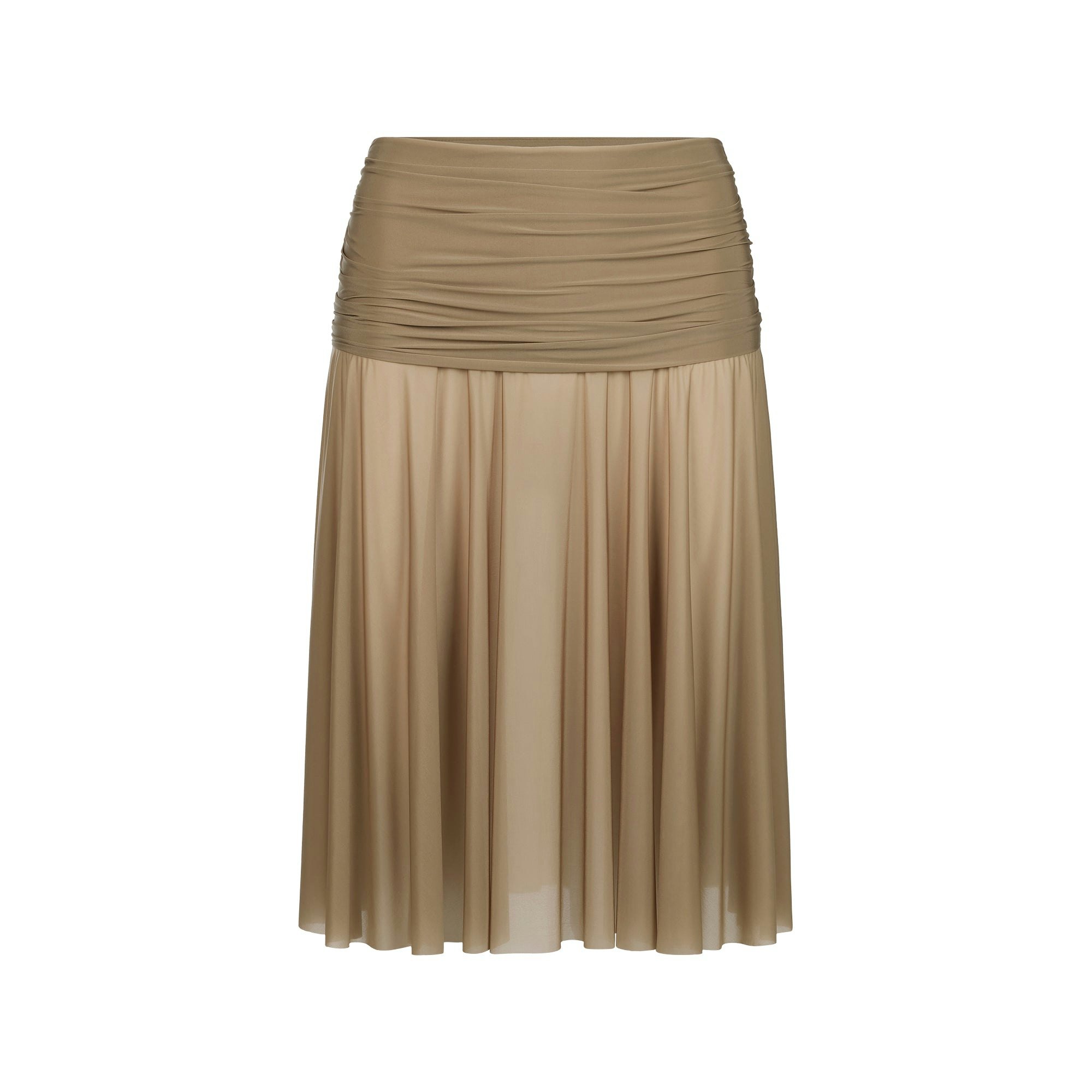 

SS25 Milky Sheer Midi Skirt повседневная длинная юбка женская Skims, Truffle/Truffle