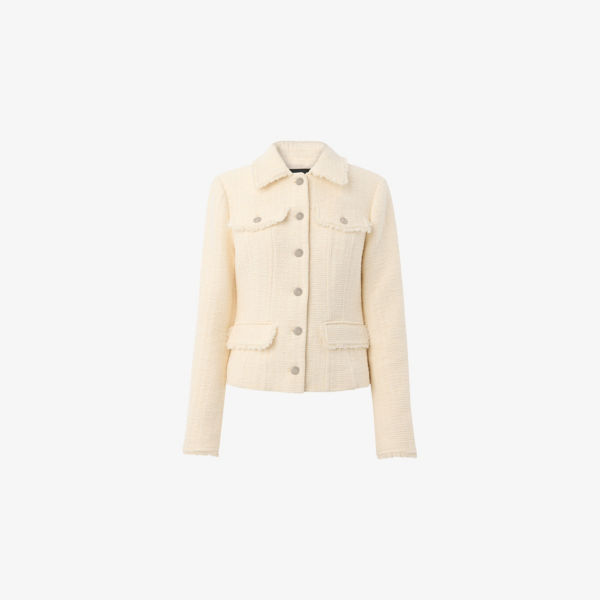 

Жакет Lucie boucle из хлопковой смеси Whistles, бежевый