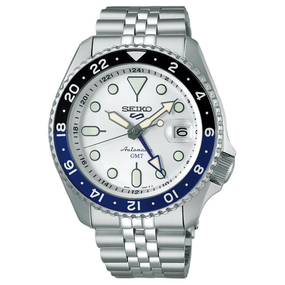 

Коллекция SKX Автоматический/Ручной Механический Ход Наручные Часы из Нержавеющей Стали Мужские Часы Белый Циферблат SEIKO