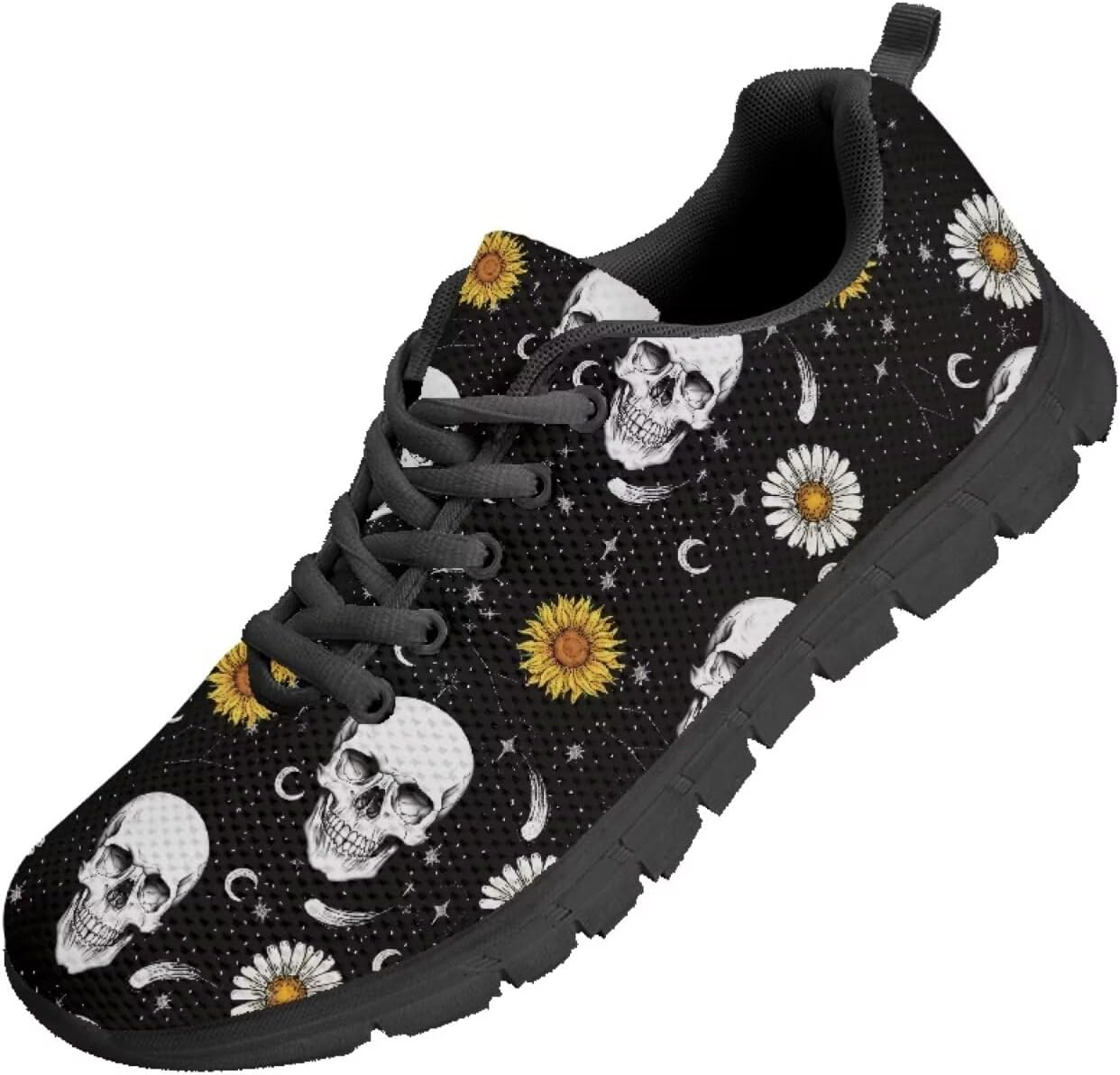 

Мужские кроссовки Funnydude Funny Print для бега, весенние тренировочные кроссовки, повседневные кроссовки для бега по дороге, Skull