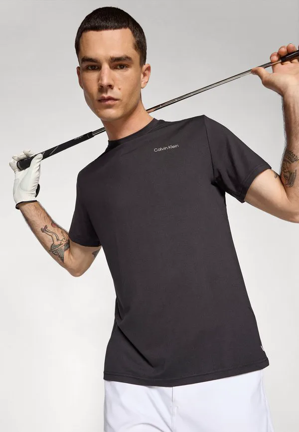 Базовая футболка newport Calvin Klein Golf, Black — фото 4
