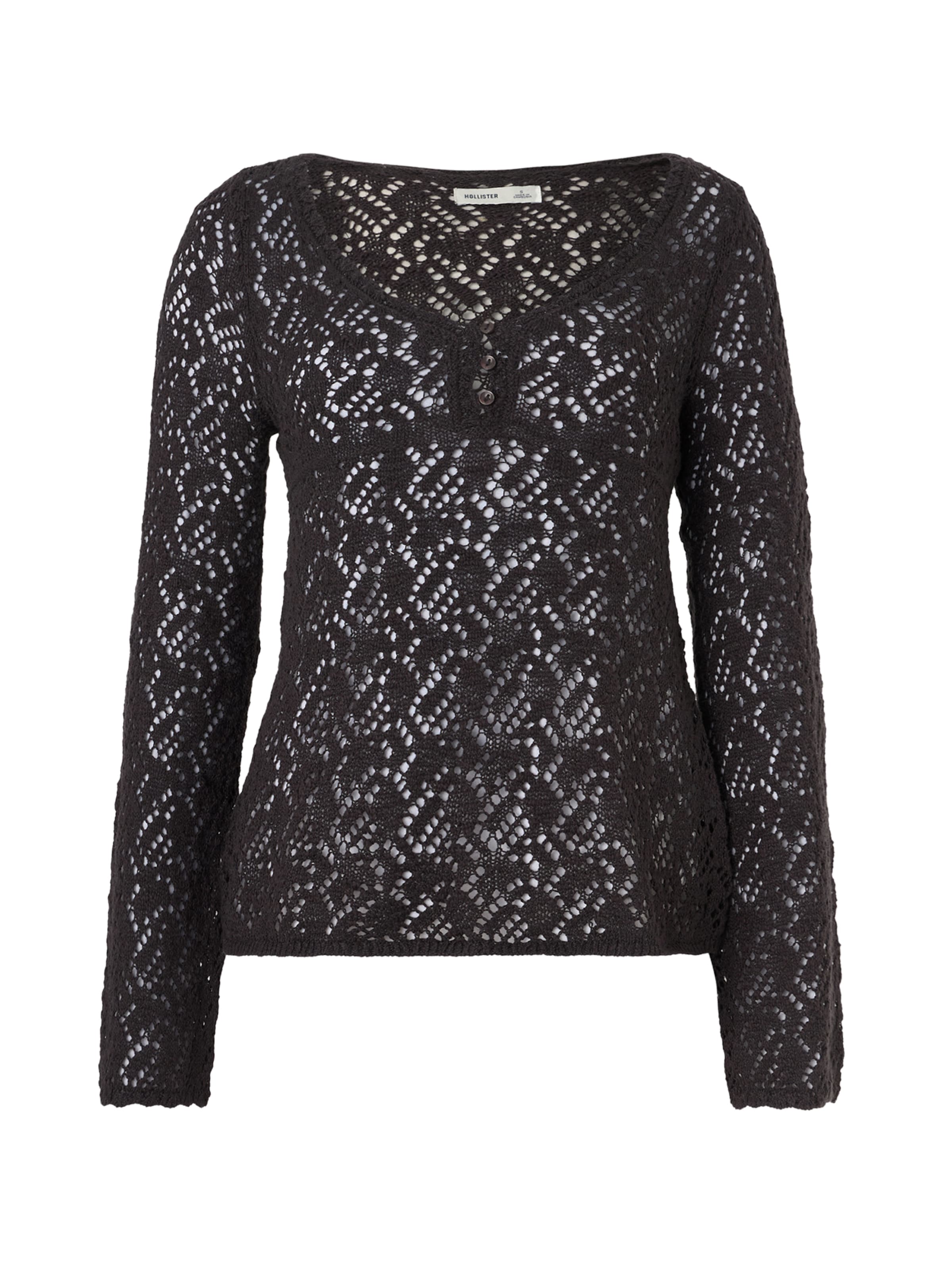 

HOLLISTER Свитер 'BOHO STARSKY' в черном цвете