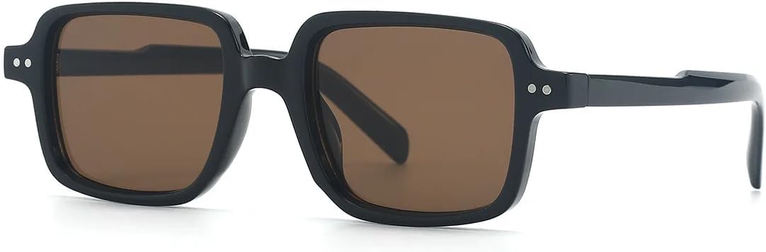 

Ретро-модные панк-солнцезащитные очки для женщин и мужчин, классические винтажные, с защитой от УФ-излучения UV400, для использования на открытом воздухе VFDHN, Black Brown