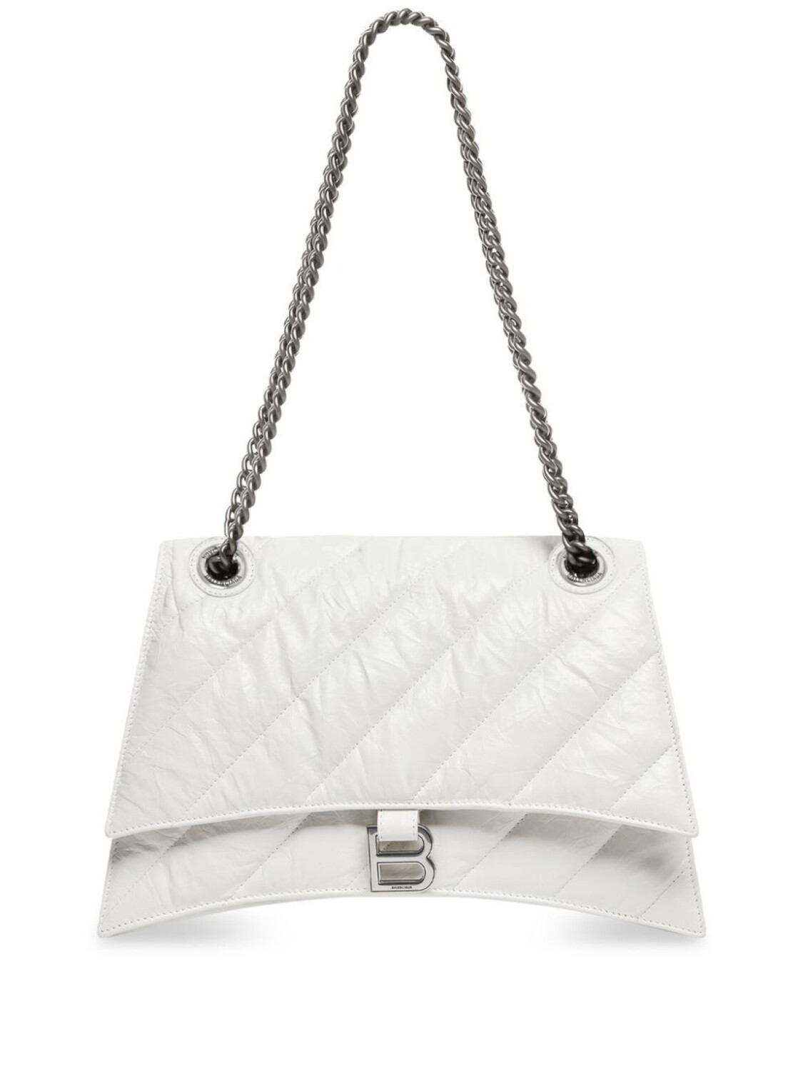 

Сумка на плечо Balenciaga Crush с ремнем-цепочкой, белый