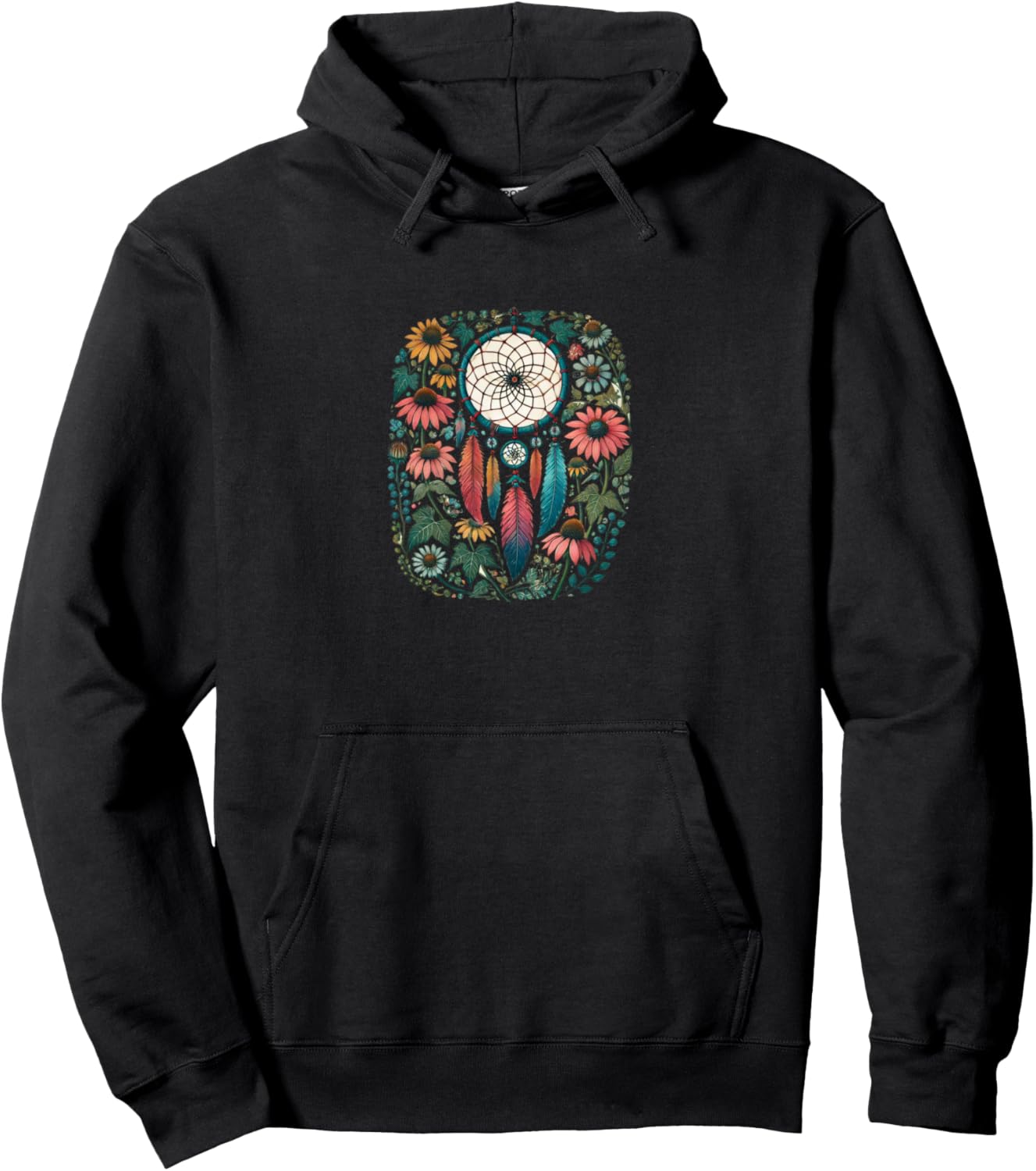 

Иллюстрация ловца снов. Красивая толстовка с изображением ловца снов Vintage Dreamcatchers Lovers Snugg, черный
