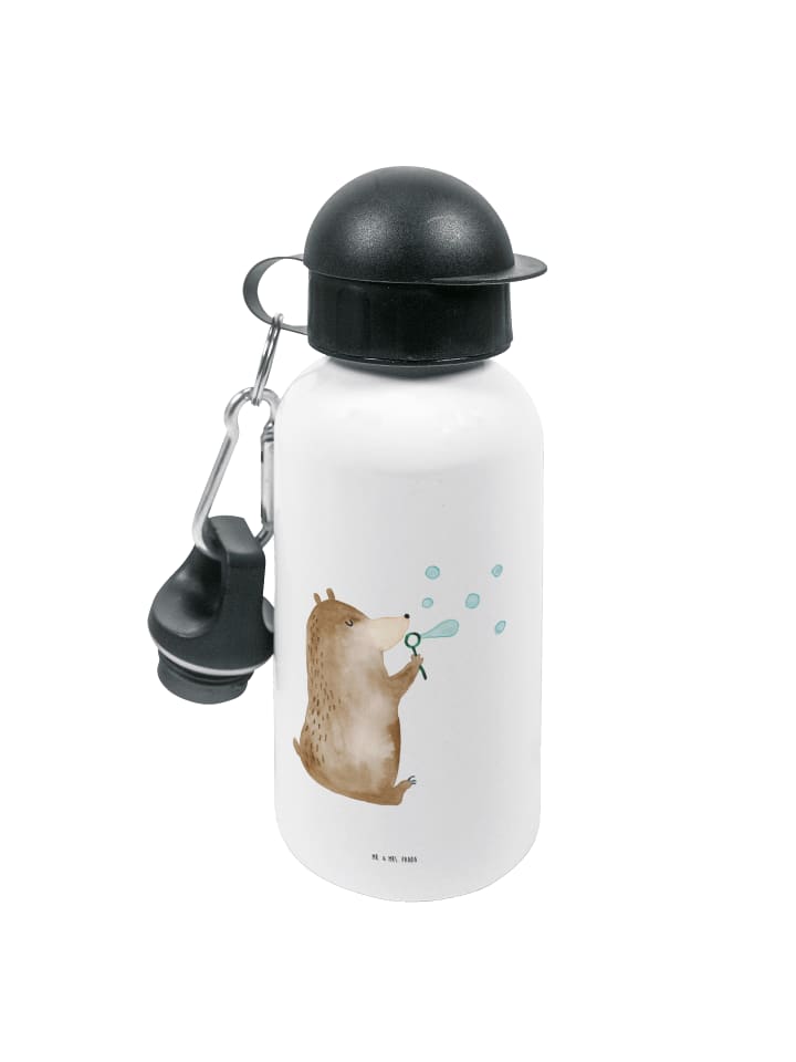 

Mr. & Mrs. Panda Бутылка с водой, медведь, мыльные пузыри, ничего не говоря, белым цветом