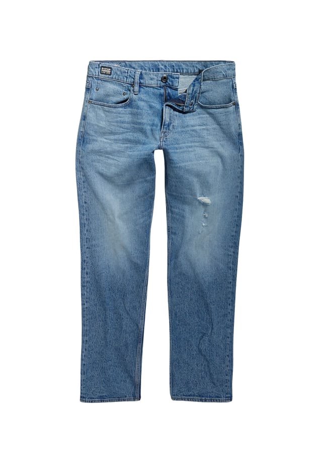 

Джинсы мозаичные прямые G-Star Raw, синий