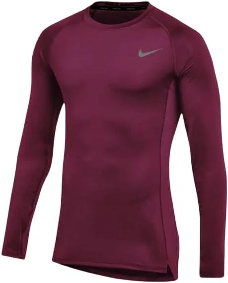 Футболка тренировочная Nike Pro, темно-бордовый