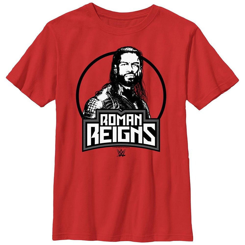 

Футболка с рисунком WWE Roman Reigns для мальчиков Licensed Character, красный