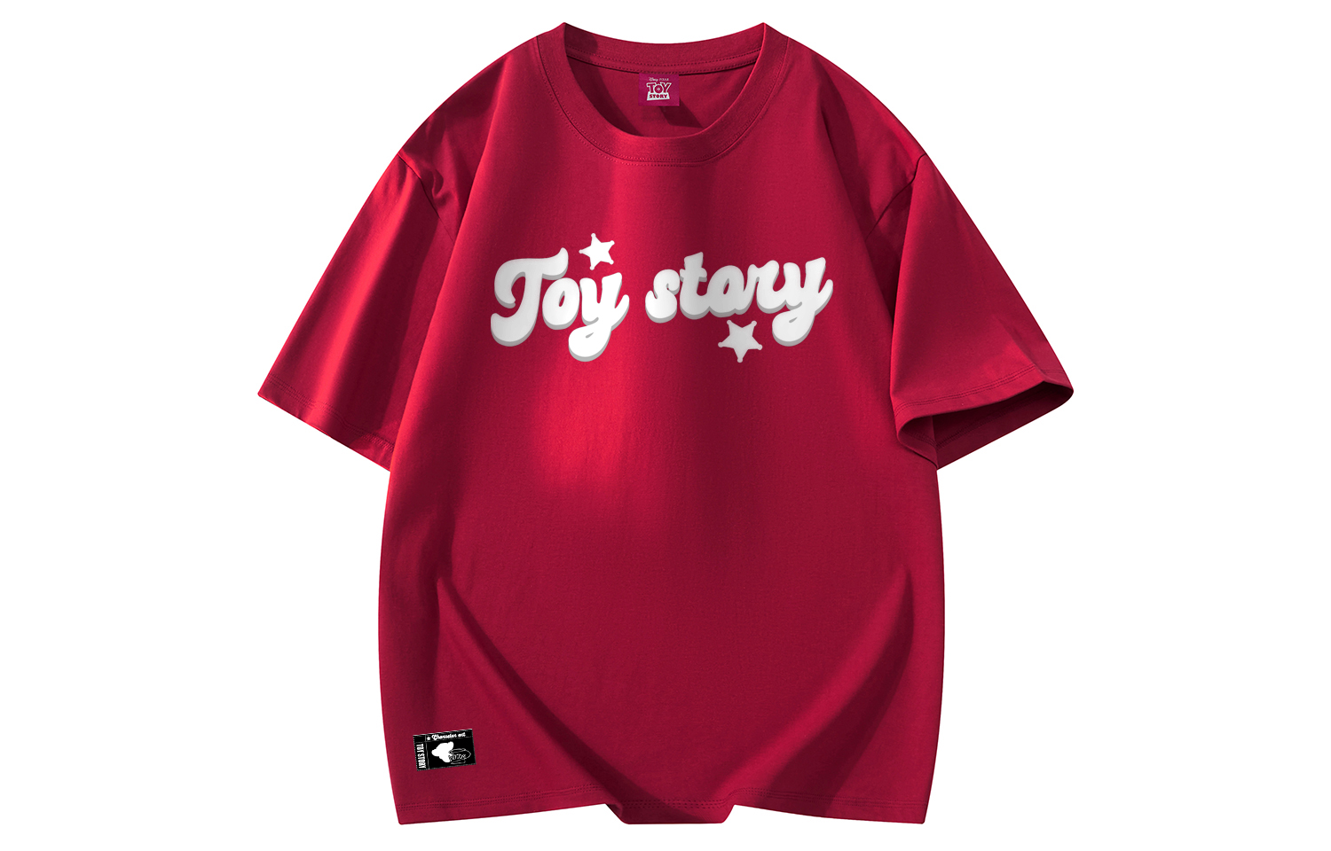 

Футболки унисекс с круглым вырезом, узкий прямой крой Disney, бордовый