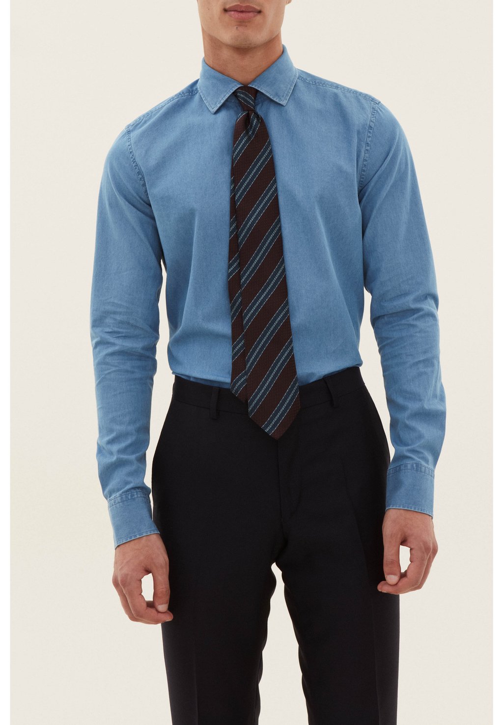 

Рубашка SLIM FIT CUT AWAY Oscar Jacobson, синий