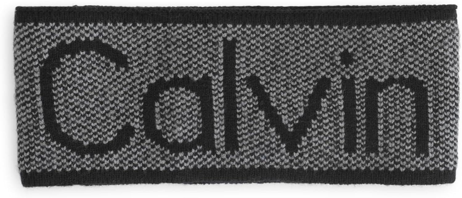 

Мягкая повязка на голову с логотипом Calvin Klein Birdseye, Black
