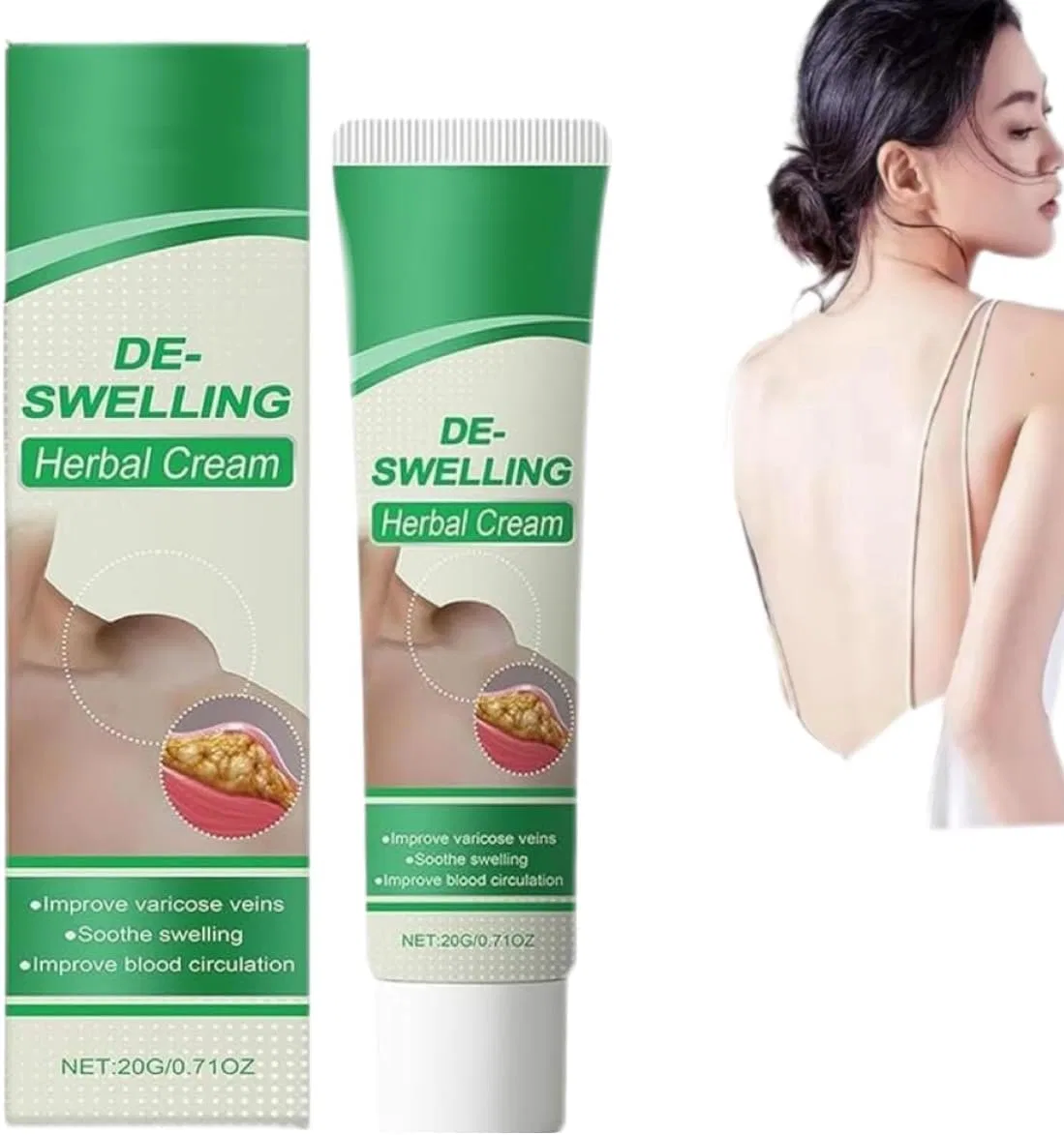Травяной крем Lymphatic Detox от отеков 20 г Generisch, 1 Items