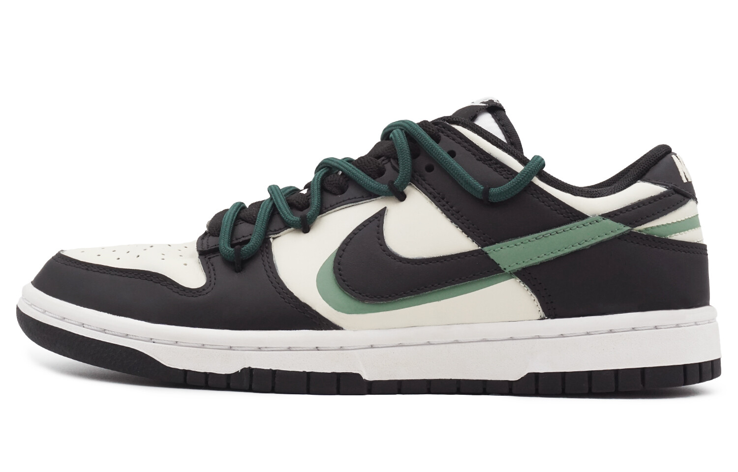

Кроссовки Nike Dunk Skateboarding Shoes Women's Low-top Black/green, черный