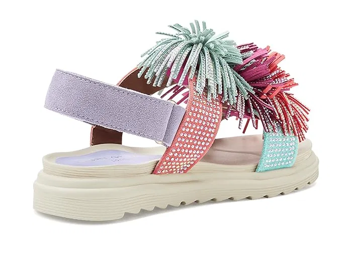 Сандалии с бахромой Orson Kurt Geiger London Kids, Multi — фото 4