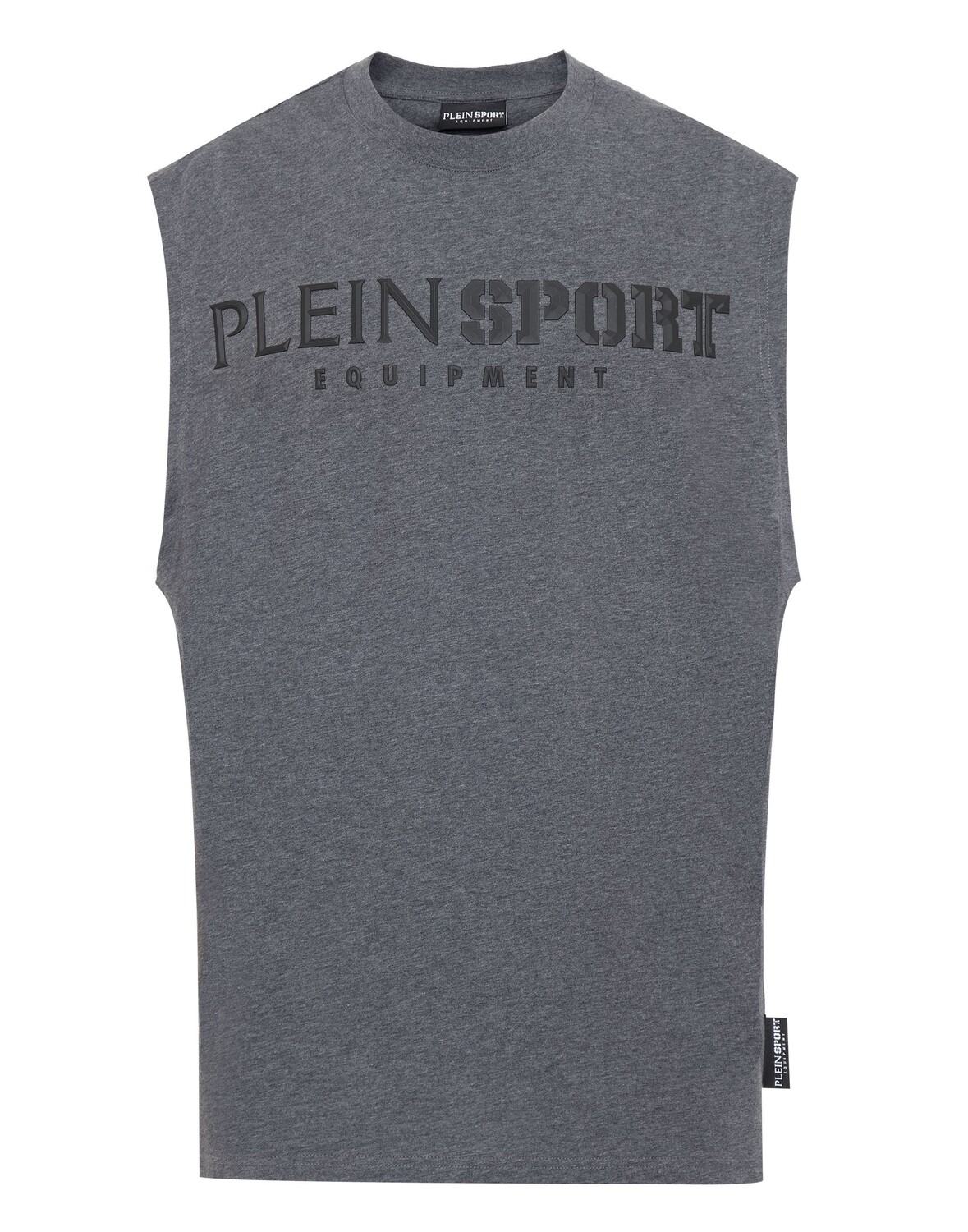 

Футболка с круглым вырезом без рукавов Plein Sport, цвет Dark Grey