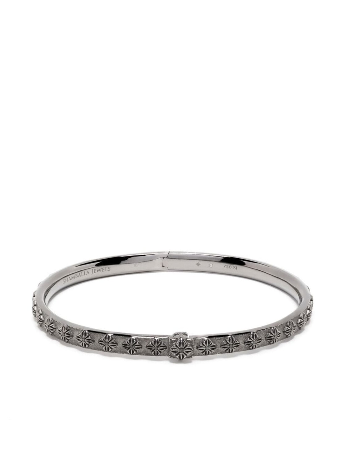 

Браслет-бэнгл с бриллиантами Shamballa Jewels, серебряный